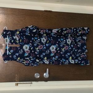 Dark Navy with flowers dress